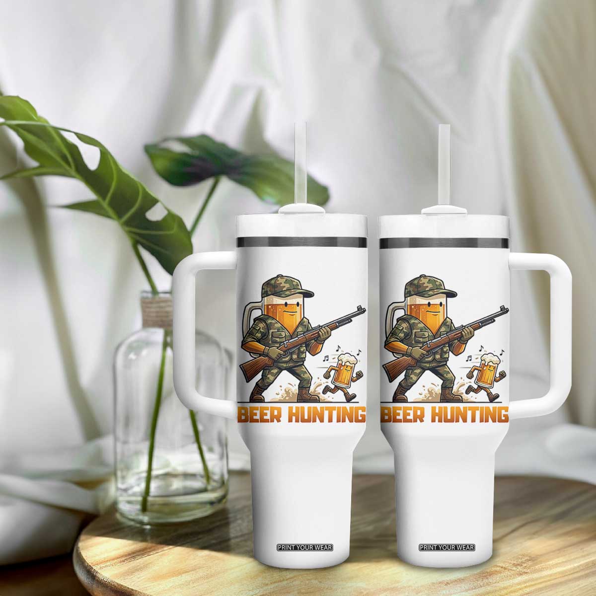 Beer Hunting Season Open Tumbler With Handle Beer Hunter Brew Lover Humor