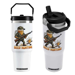 Beer Hunting Season Open Flip Straw Tumbler Beer Hunter Brew Lover Humor