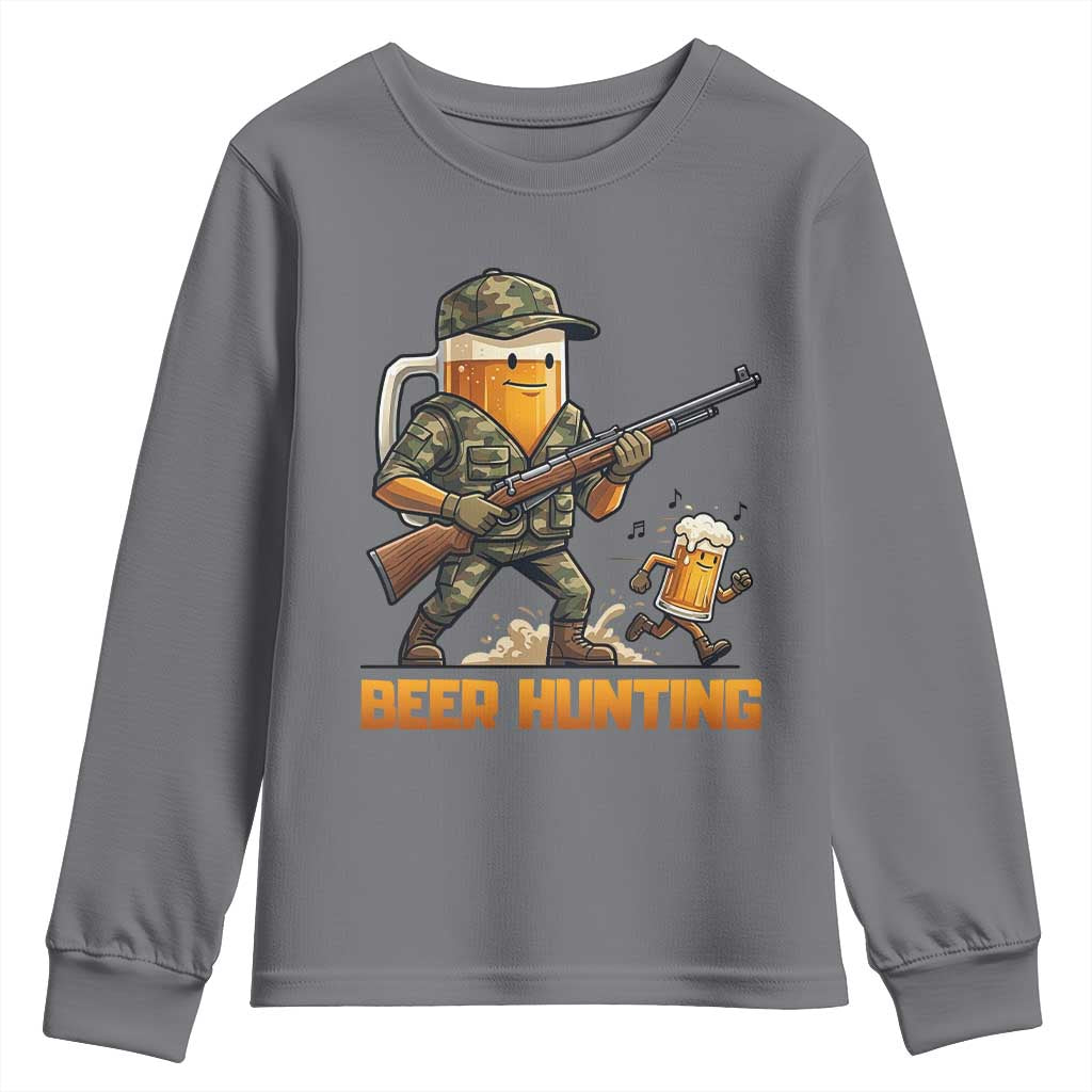 Beer Hunting Season Open Youth Sweatshirt Beer Hunter Brew Lover Humor