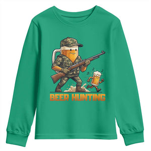 Beer Hunting Season Open Youth Sweatshirt Beer Hunter Brew Lover Humor