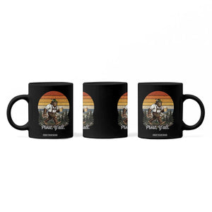 Prost Yall Bigfoot Coffee Mug Vintage Oktoberfest Beer Lover Sasquatch Gift