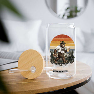 Prost Yall Bigfoot Glass Can Vintage Oktoberfest Beer Lover Sasquatch Gift