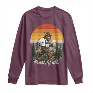 Prost Yall Bigfoot Long Sleeve Shirt Vintage Oktoberfest Beer Lover Sasquatch Gift