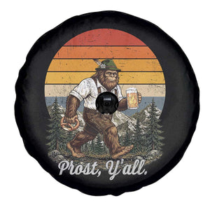 Prost Yall Bigfoot Spare Tire Cover Vintage Oktoberfest Beer Lover Sasquatch Gift