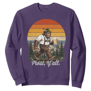 Prost Yall Bigfoot Sweatshirt Vintage Oktoberfest Beer Lover Sasquatch Gift