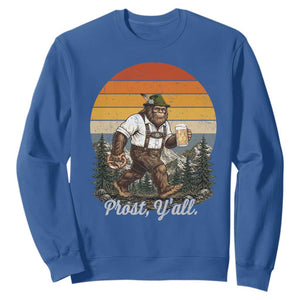 Prost Yall Bigfoot Sweatshirt Vintage Oktoberfest Beer Lover Sasquatch Gift