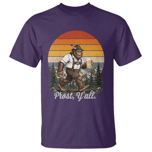 Prost Yall Bigfoot T Shirt Vintage Oktoberfest Beer Lover Sasquatch Gift