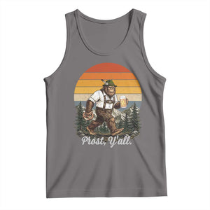 Prost Yall Bigfoot Tank Top Vintage Oktoberfest Beer Lover Sasquatch Gift