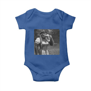 Bigfoot Oktoberfest Baby Onesie Vintage Dirndl German Beer Festival Humor