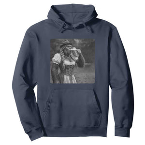 Bigfoot Oktoberfest Hoodie Vintage Dirndl German Beer Festival Humor