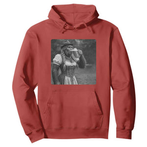 Bigfoot Oktoberfest Hoodie Vintage Dirndl German Beer Festival Humor