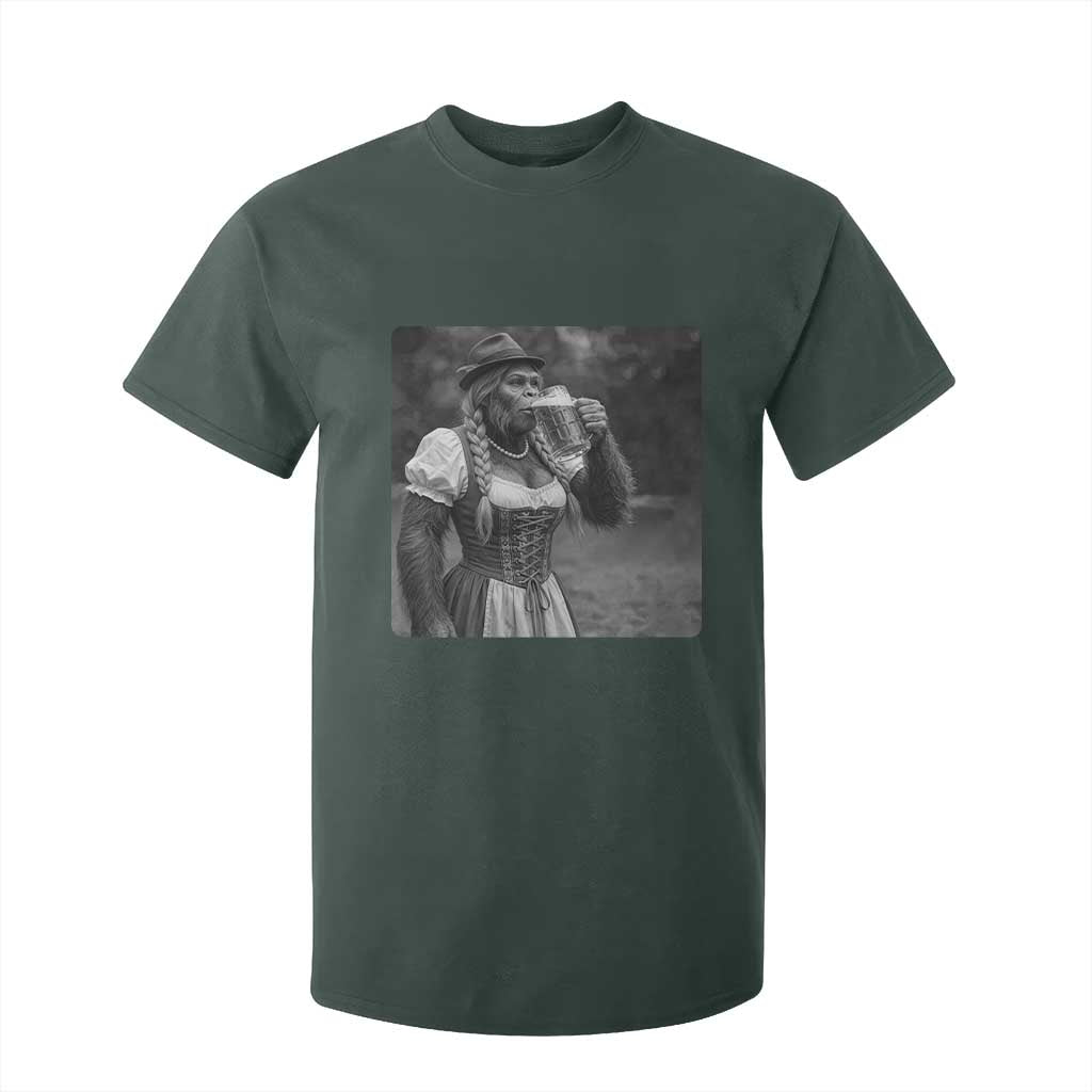 Bigfoot Oktoberfest T Shirt For Kid Vintage Dirndl German Beer Festival Humor