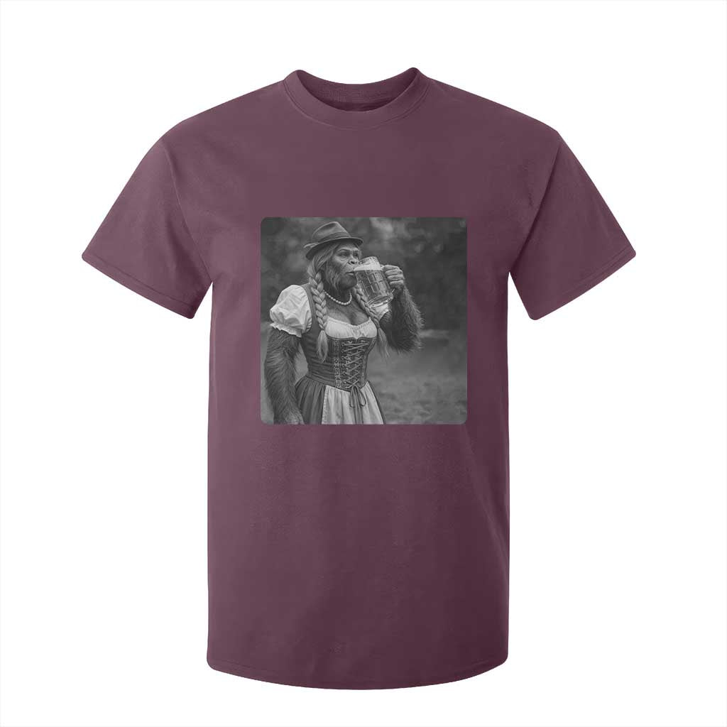 Bigfoot Oktoberfest T Shirt For Kid Vintage Dirndl German Beer Festival Humor