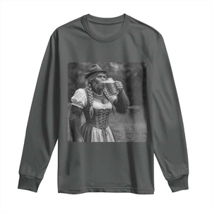 Bigfoot Oktoberfest Long Sleeve Shirt Vintage Dirndl German Beer Festival Humor