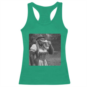 Bigfoot Oktoberfest Racerback Tank Top Vintage Dirndl German Beer Festival Humor