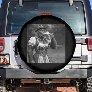 Bigfoot Oktoberfest Spare Tire Cover Vintage Dirndl German Beer Festival Humor