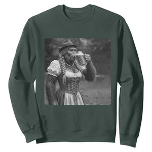 Bigfoot Oktoberfest Sweatshirt Vintage Dirndl German Beer Festival Humor