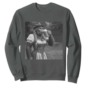 Bigfoot Oktoberfest Sweatshirt Vintage Dirndl German Beer Festival Humor