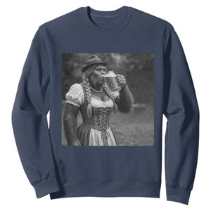 Bigfoot Oktoberfest Sweatshirt Vintage Dirndl German Beer Festival Humor