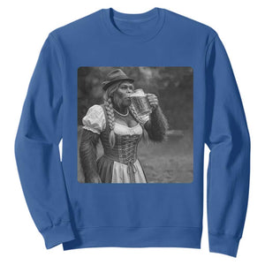 Bigfoot Oktoberfest Sweatshirt Vintage Dirndl German Beer Festival Humor
