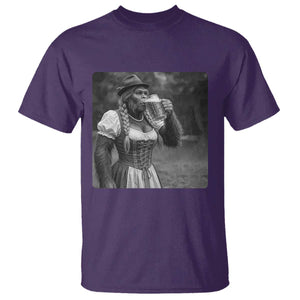 Bigfoot Oktoberfest T Shirt Vintage Dirndl German Beer Festival Humor
