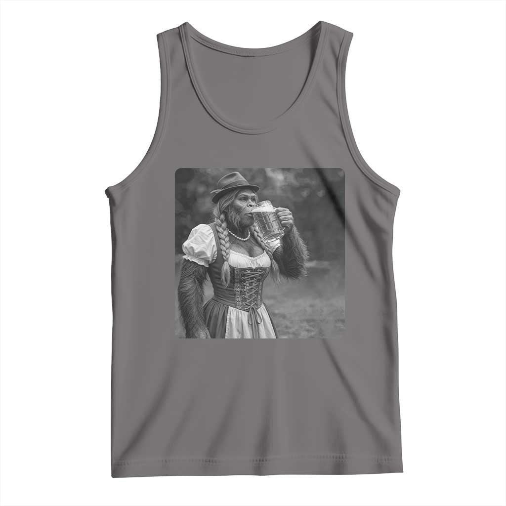 Bigfoot Oktoberfest Tank Top Vintage Dirndl German Beer Festival Humor