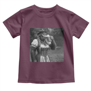 Bigfoot Oktoberfest Toddler T Shirt Vintage Dirndl German Beer Festival Humor