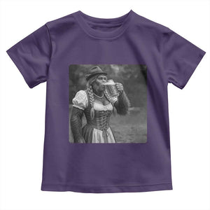 Bigfoot Oktoberfest Toddler T Shirt Vintage Dirndl German Beer Festival Humor