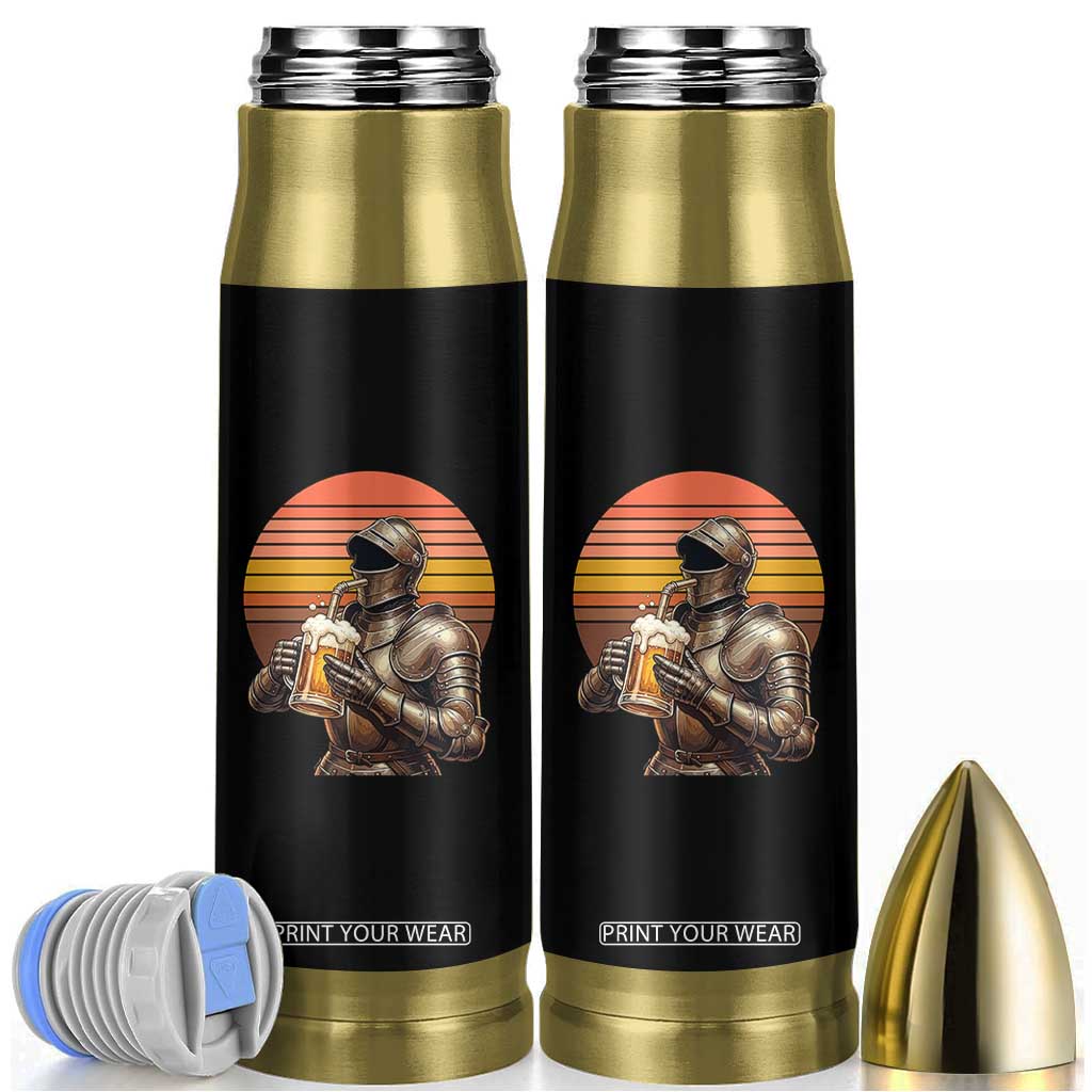 Funny Medieval Renaissance Drinker Bullet Tumbler Vintage Knight In Armor Beer Lover TS12 Black Print Your Wear