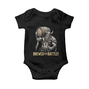 Vintage Viking Beer Drinker Warrior Gift Baby Onesie Brewed For Battle