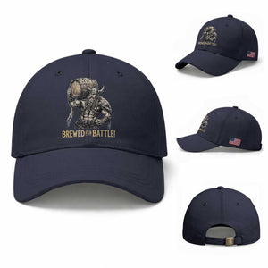 Vintage Viking Beer Drinker Warrior Gift Baseball Cap Brewed For Battle
