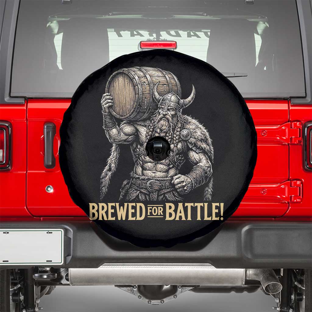 Vintage Viking Beer Drinker Warrior Gift Spare Tire Cover Brewed For Battle
