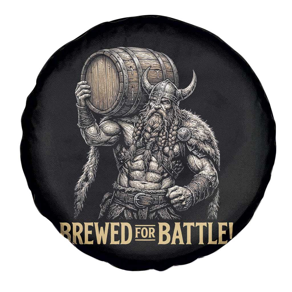 Vintage Viking Beer Drinker Warrior Gift Spare Tire Cover Brewed For Battle