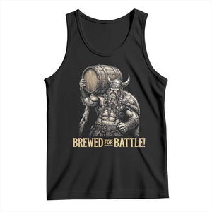Vintage Viking Beer Drinker Warrior Gift Tank Top Brewed For Battle