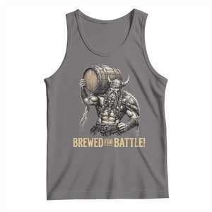 Vintage Viking Beer Drinker Warrior Gift Tank Top Brewed For Battle
