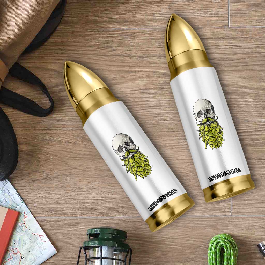Vintage Craft Brewer Beer Lover Gift Bullet Tumbler Beer Hops Beard Skull