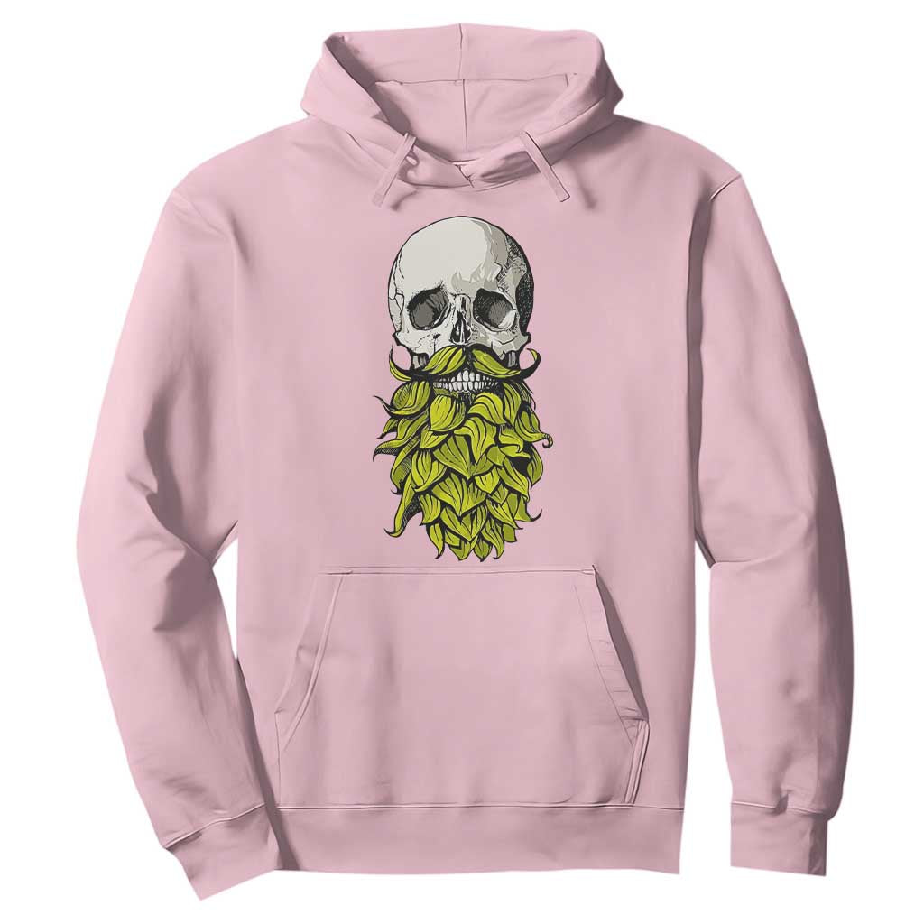 Vintage Craft Brewer Beer Lover Gift Hoodie Beer Hops Beard Skull