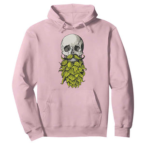 Vintage Craft Brewer Beer Lover Gift Hoodie Beer Hops Beard Skull