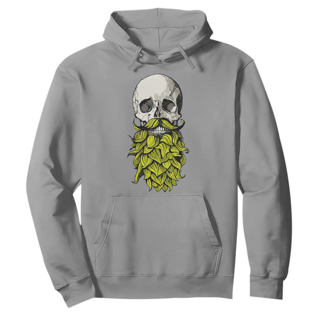 Vintage Craft Brewer Beer Lover Gift Hoodie Beer Hops Beard Skull