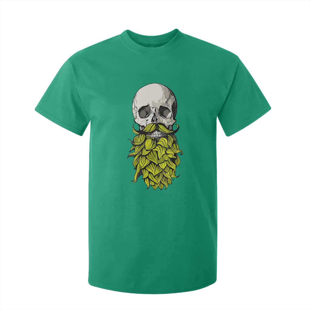Vintage Craft Brewer Beer Lover Gift T Shirt For Kid Beer Hops Beard Skull