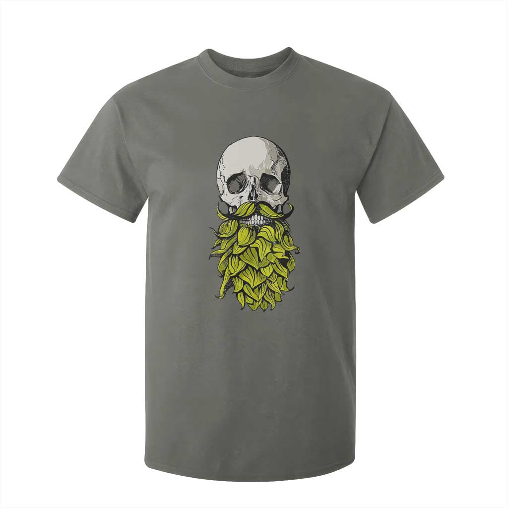 Vintage Craft Brewer Beer Lover Gift T Shirt For Kid Beer Hops Beard Skull
