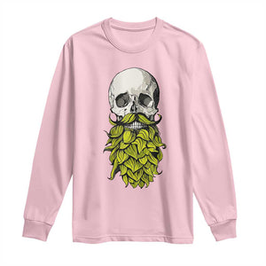 Vintage Craft Brewer Beer Lover Gift Long Sleeve Shirt Beer Hops Beard Skull