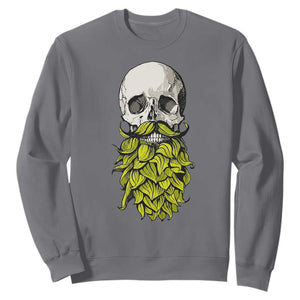 Vintage Craft Brewer Beer Lover Gift Sweatshirt Beer Hops Beard Skull