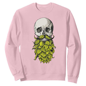 Vintage Craft Brewer Beer Lover Gift Sweatshirt Beer Hops Beard Skull