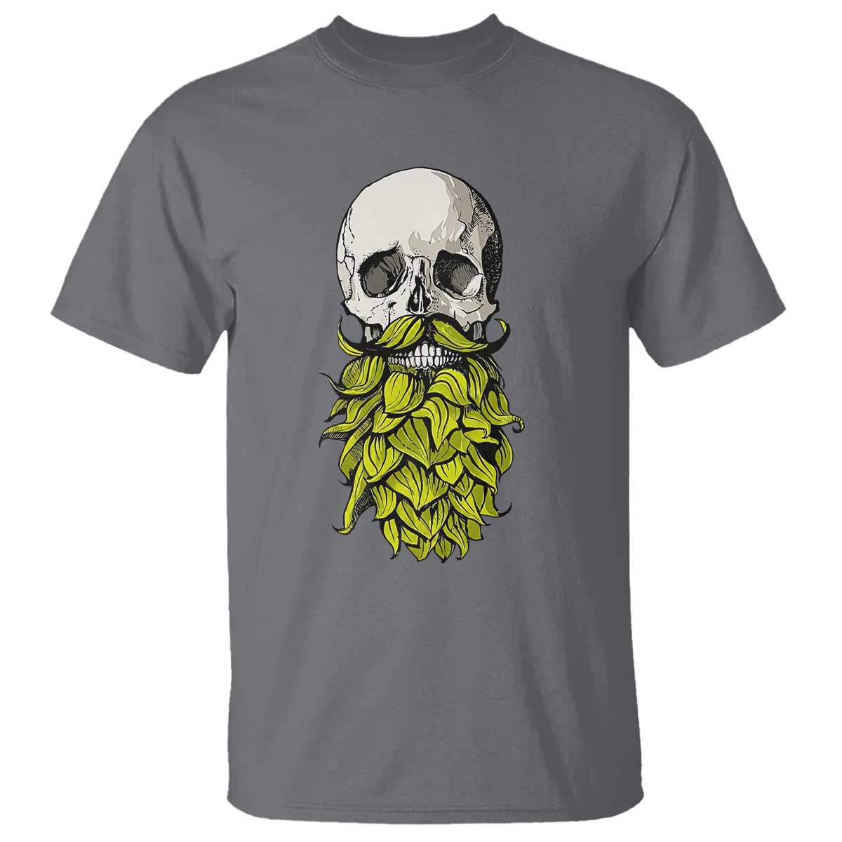 Vintage Craft Brewer Beer Lover Gift T Shirt Beer Hops Beard Skull