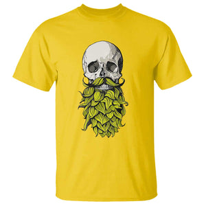 Vintage Craft Brewer Beer Lover Gift T Shirt Beer Hops Beard Skull