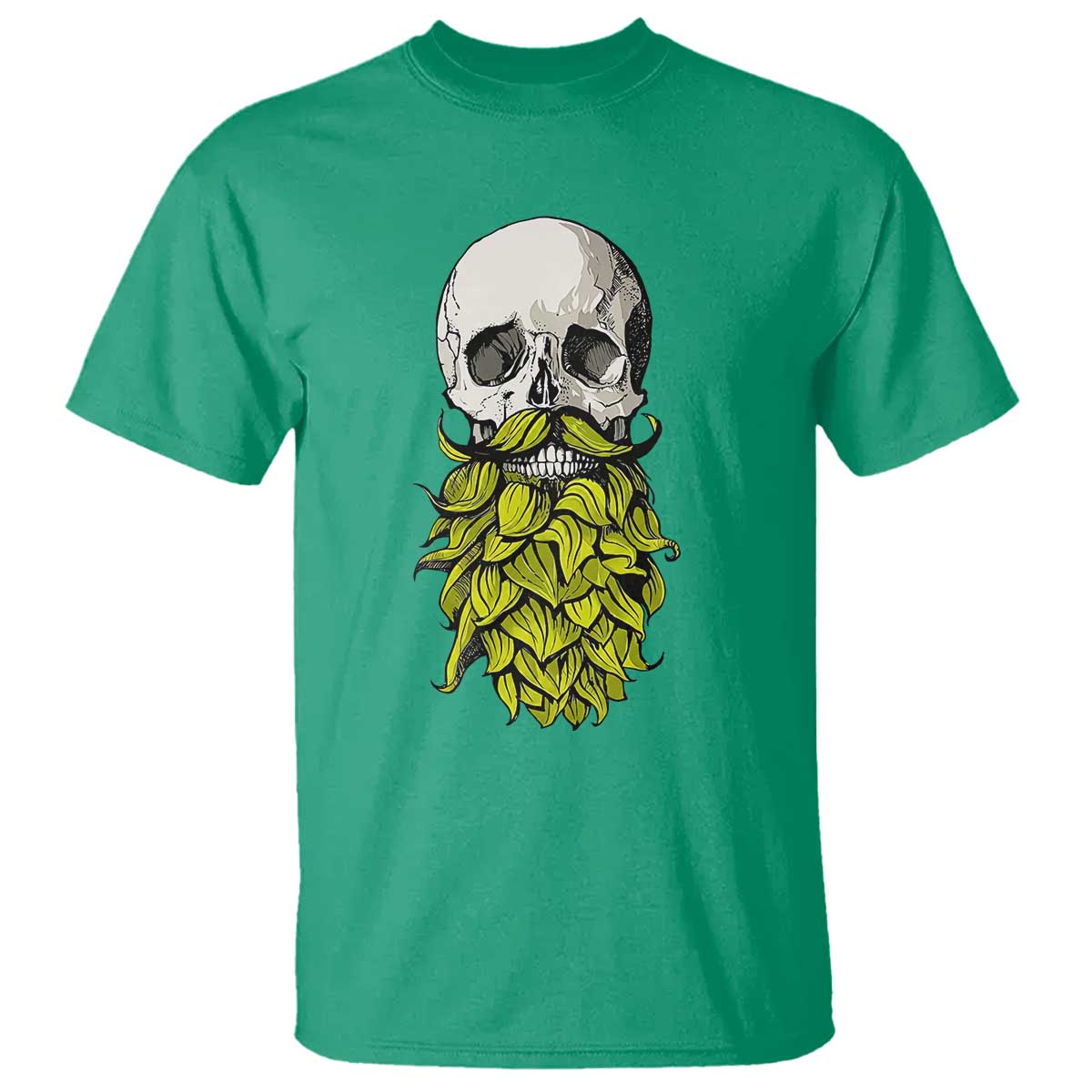 Vintage Craft Brewer Beer Lover Gift T Shirt Beer Hops Beard Skull