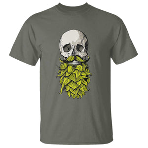 Vintage Craft Brewer Beer Lover Gift T Shirt Beer Hops Beard Skull