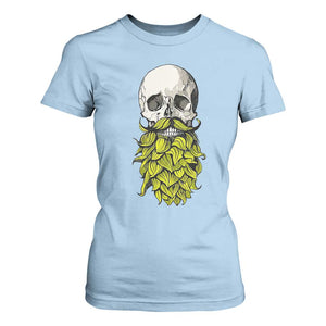 Vintage Craft Brewer Beer Lover Gift T Shirt For Women Beer Hops Beard Skull
