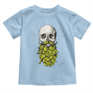 Vintage Craft Brewer Beer Lover Gift Toddler T Shirt Beer Hops Beard Skull